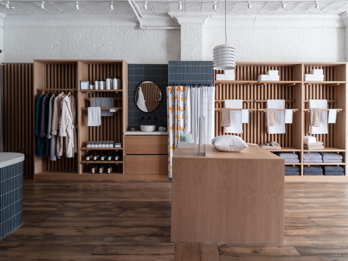 Brooklinen Blue Velvet Brooklyn Flagship Fireclay Tile