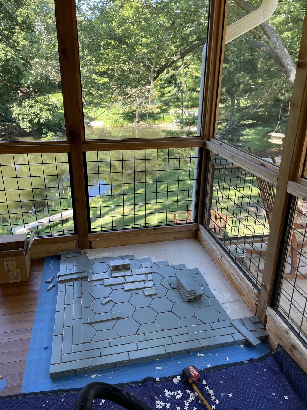 Flagstone Fireplace Hearth Pad Fireclay Tile