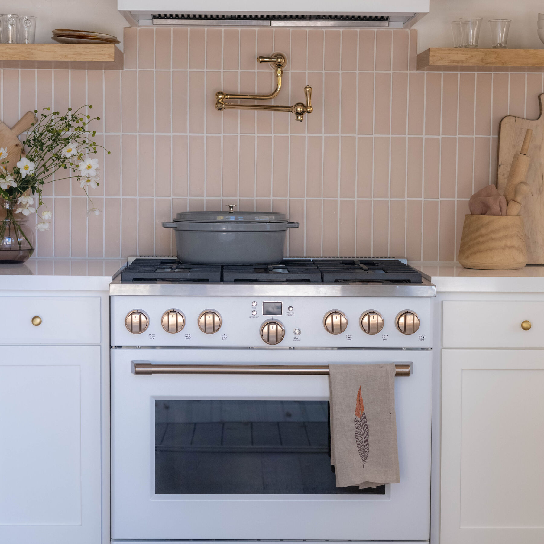 Hoopes Vineyard Estate House Kitchen Backsplash Fireclay Tile