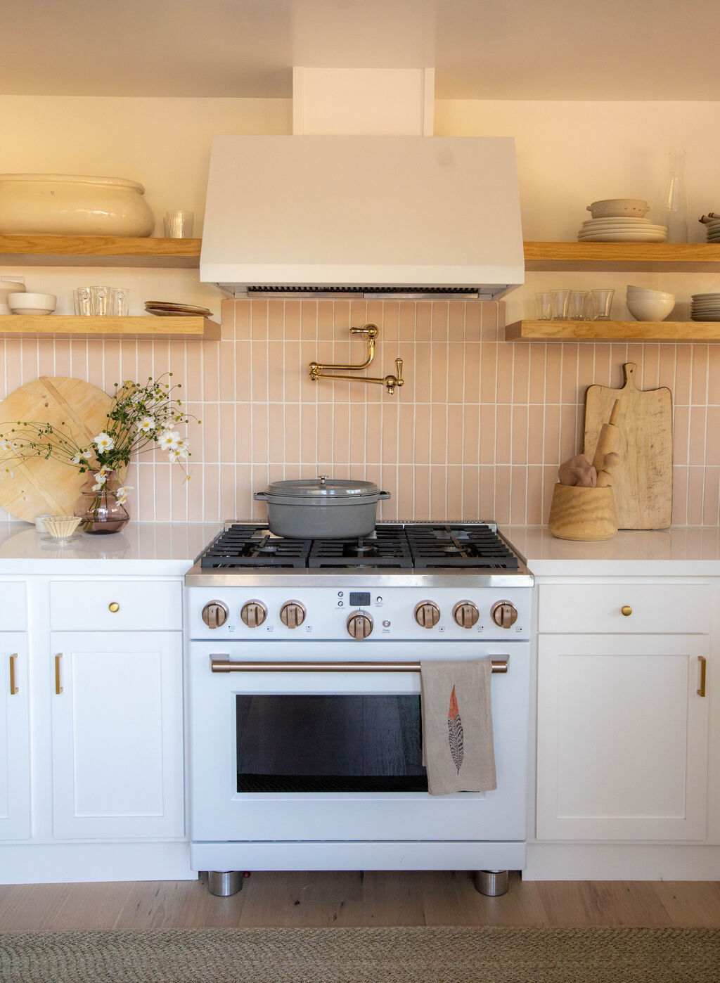 Hoopes Vineyard Estate House Kitchen Backsplash Fireclay Tile