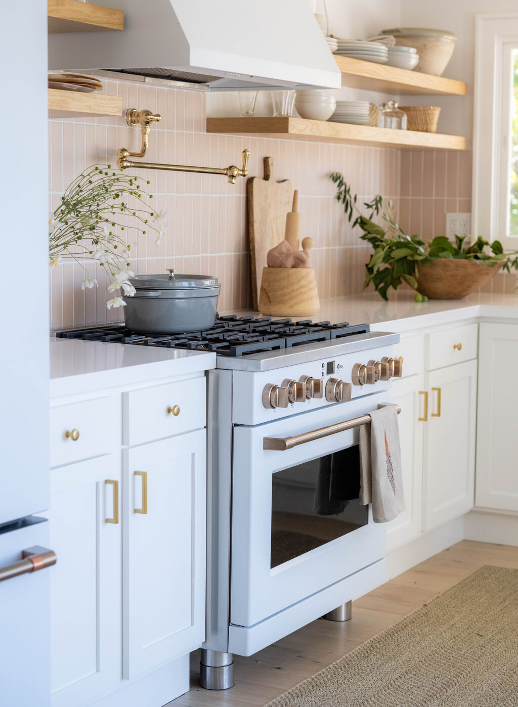 Hoopes Vineyard Estate House Kitchen Backsplash Fireclay Tile