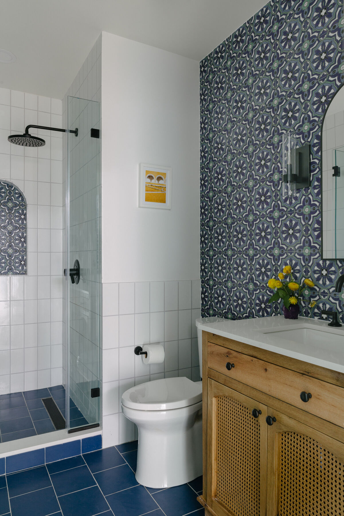 Brownstone Boys: Blue & White Bathroom with… | Fireclay Tile