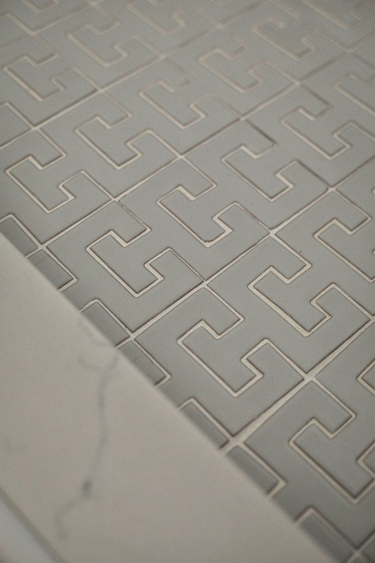 Chaine Homme and Chaine Femme Bathroom Floor | Fireclay Tile