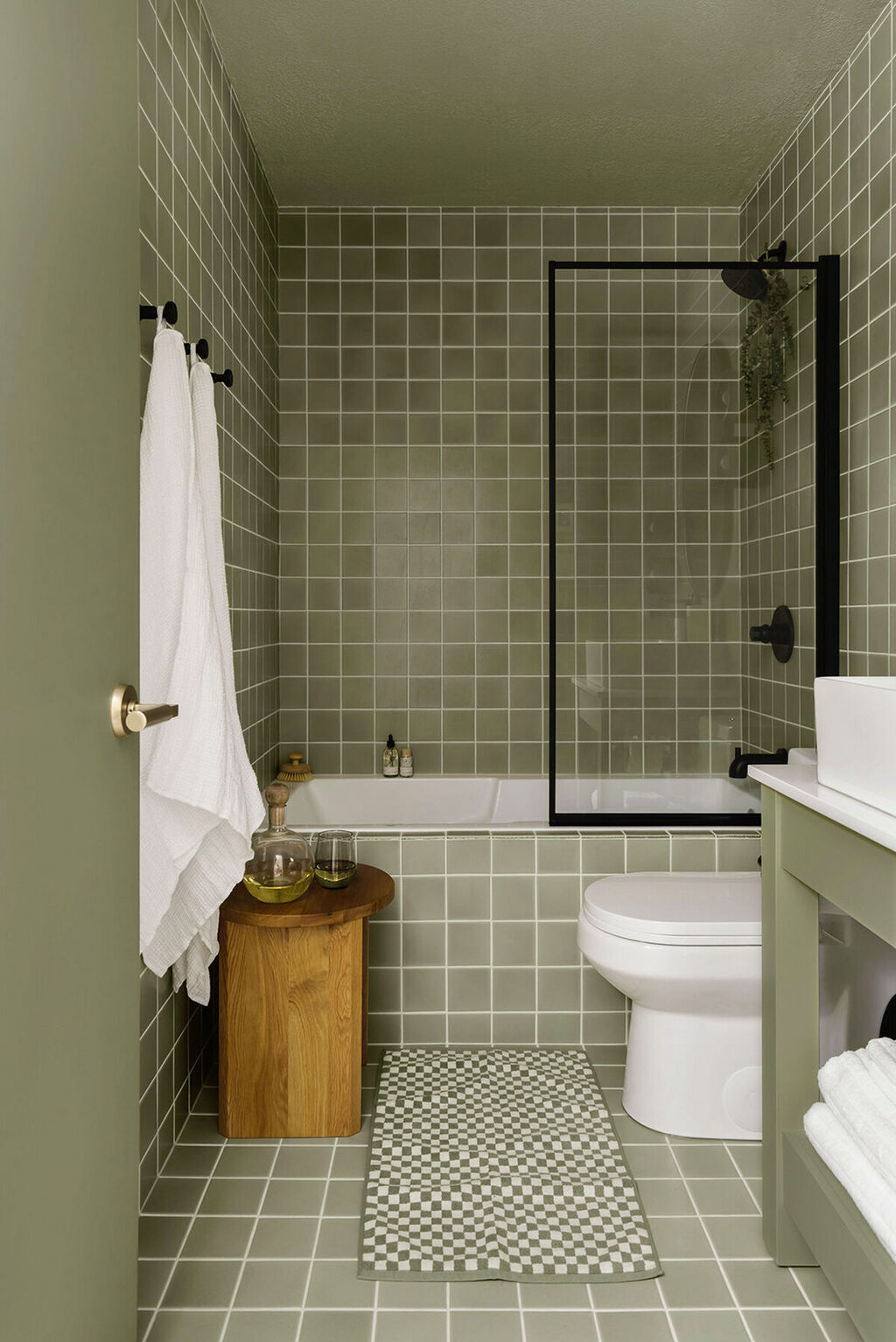 Your Search for the Perfect Green Tile Shower Ends… | Fireclay Tile
