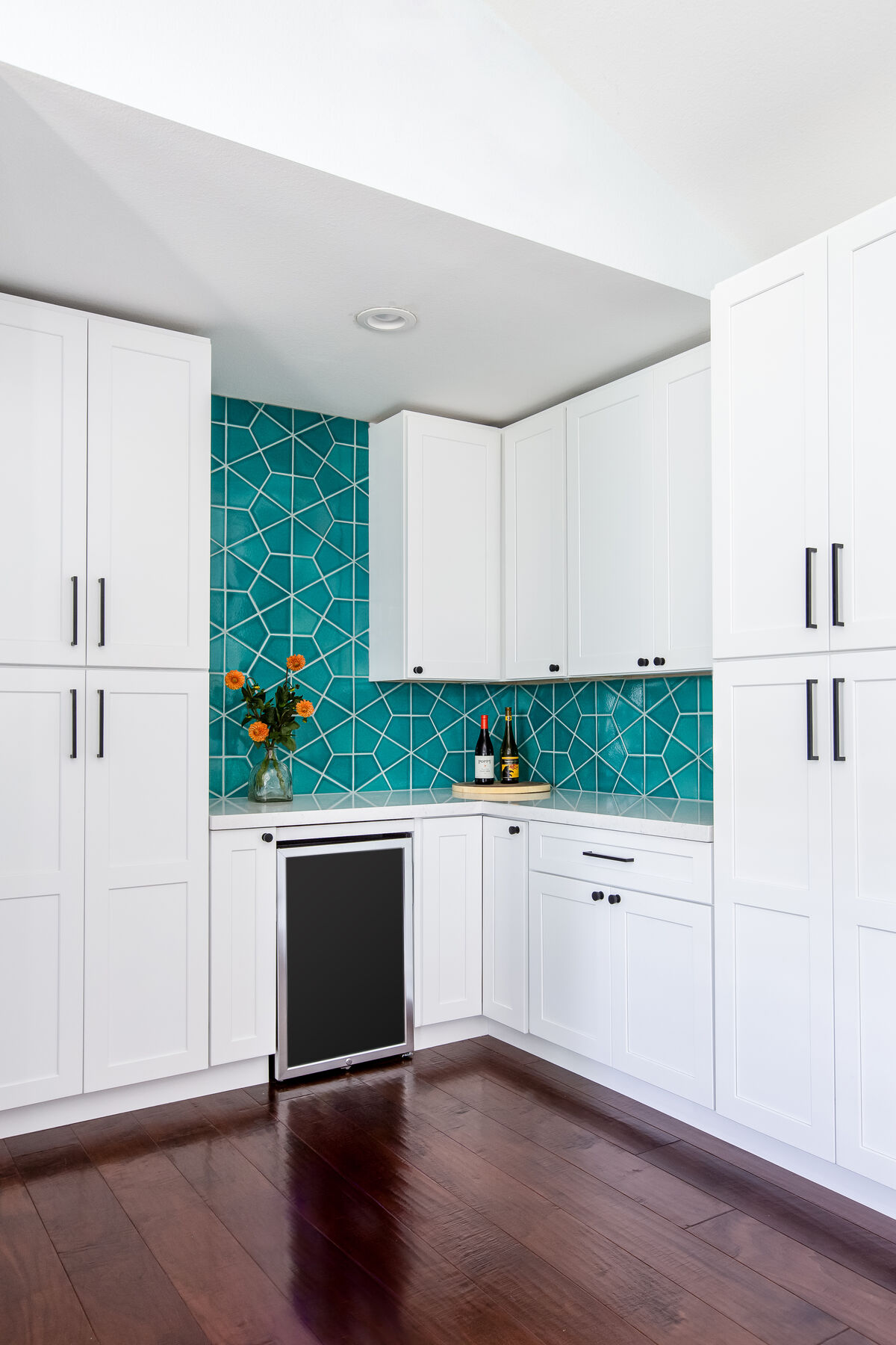 Naples Blue Backsplash Fireclay Tile