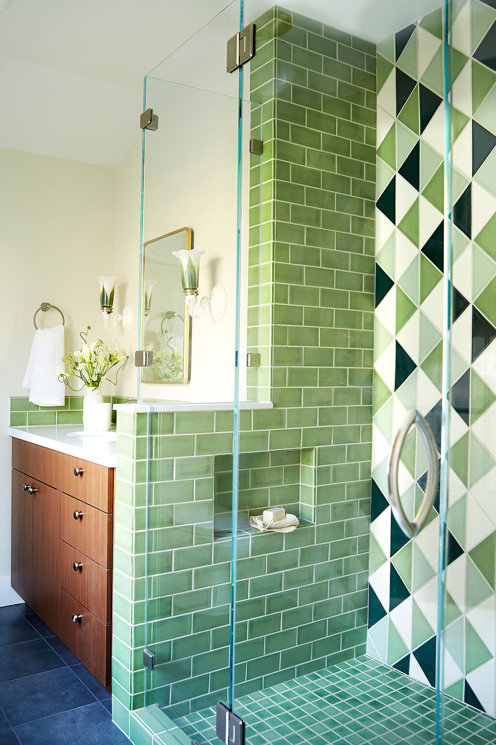 Retro Green Bathroom Tiles | Fireclay Tile