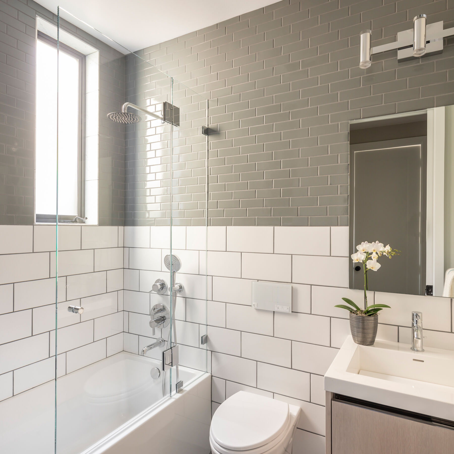 Noz Design: White and Grey Bathroom Tiles | Fireclay Tile