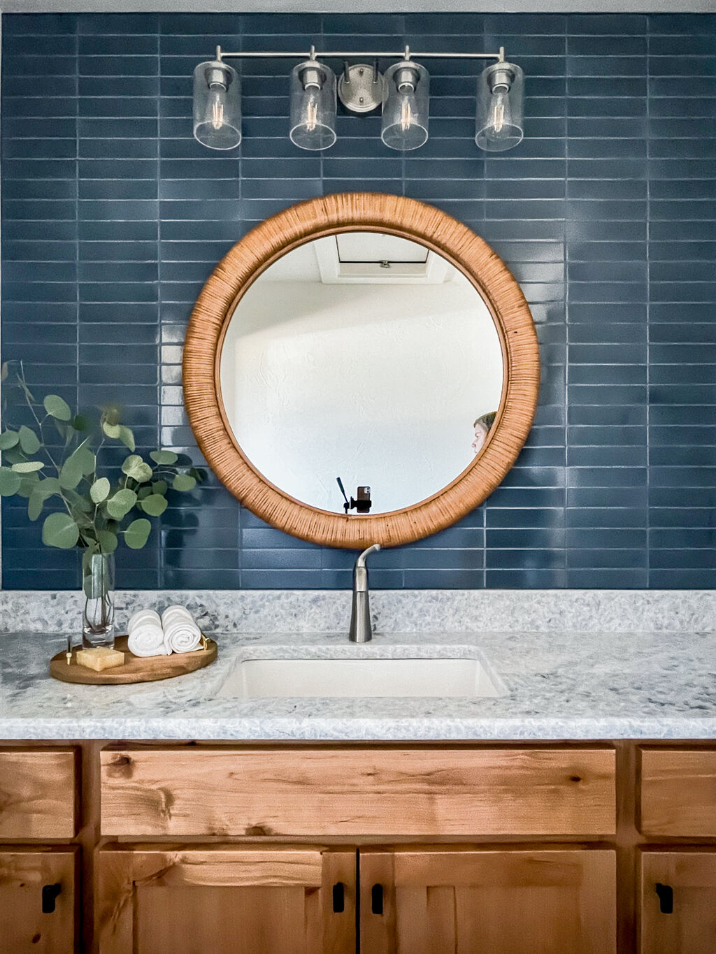 Nautical Blue Tile Bathroom Backsplash | Fireclay Tile