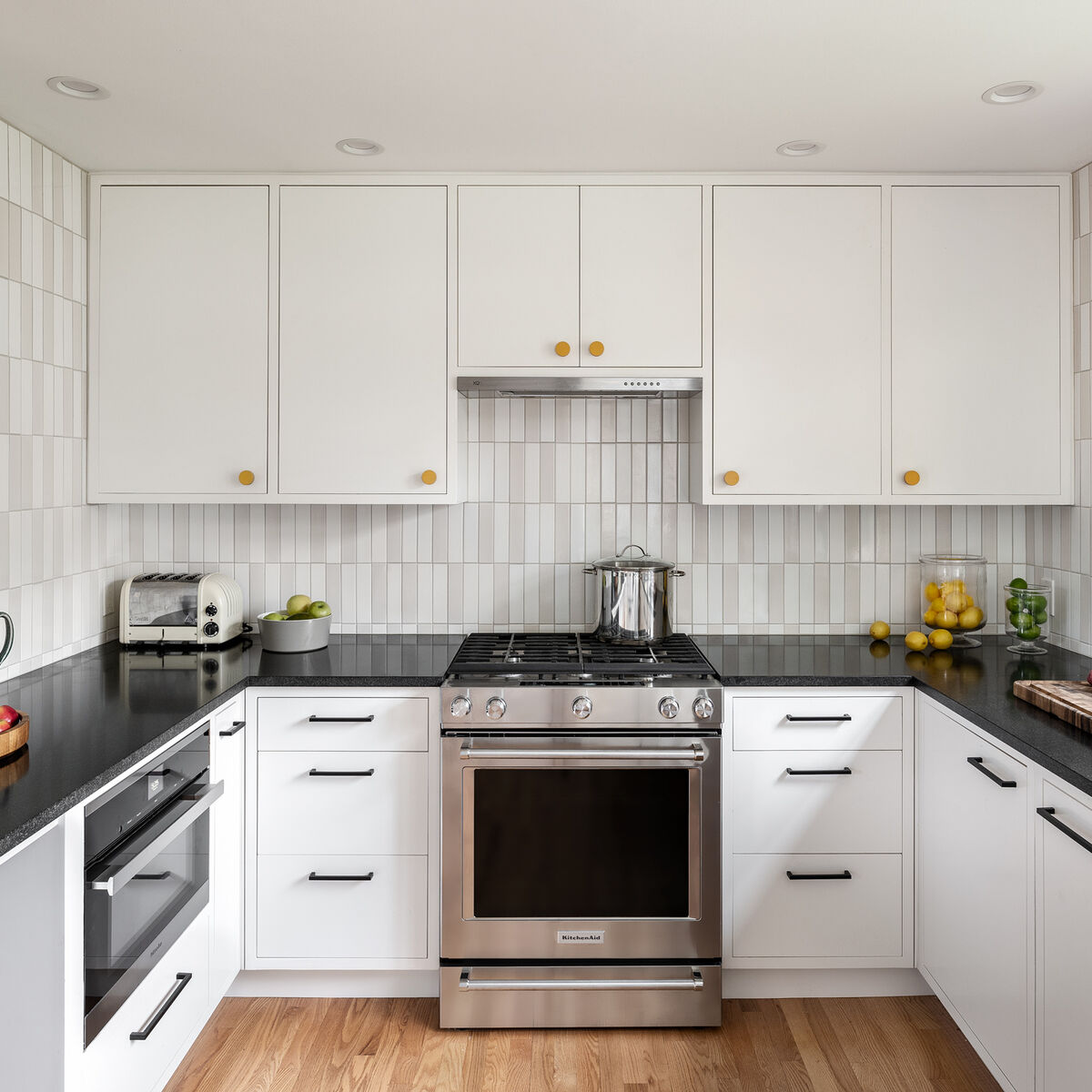 White Tile Blend Kitchen Backsplash | Fireclay Tile
